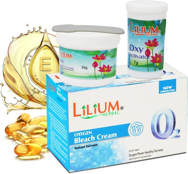 LILIUM Oxygen Instant Fairness Bleach Cream With Vitamin E, to Protect Skin