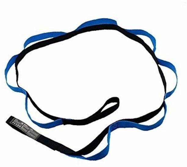 Fat To Fit Yoga Band Stretching 10 Loop Belt, 5.6 feet Fitness Band