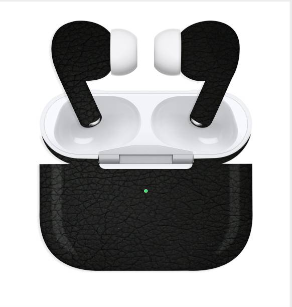 OggyBaba Apple Airpods Pro, Leather Black Mobile Skin