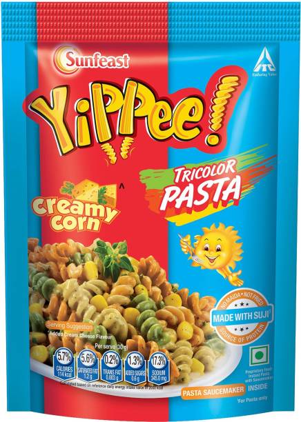Sunfeast YiPPee! Tricolor Instant Pasta, Creamy Corn Pasta