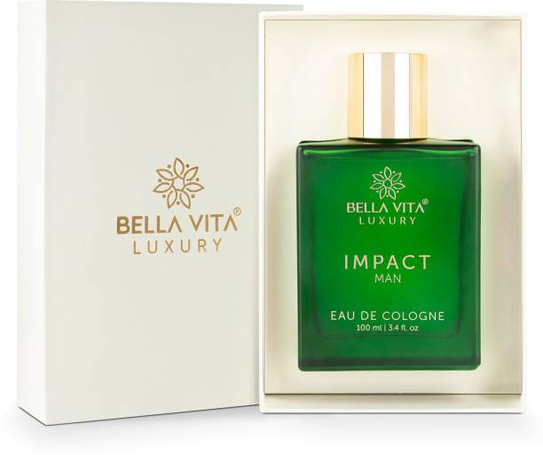 Bella vita organic Impact Eau De Cologne Perfume For Man with Notes Of Orange,Nutmeg,Woody Cedar Eau de Toilette  -  100 ml