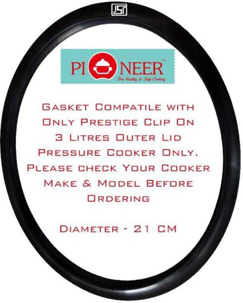 Pioneer Compatible with 3 Litre Prestige ClipOn Svachh Outer Lid Pressure Cooker (Pack of 1) 210 mm Pressure Cooker Gasket