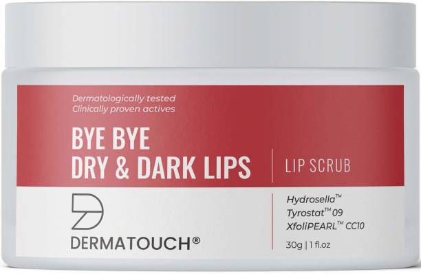 Dermatouch Bye Bye Dry & Dark Lips Scrub | Brightening lips for women and men Scrub