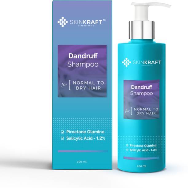 Skinkraft Dandruff Shampoo customized For Normal To Dry Hair With Piroctone olamine