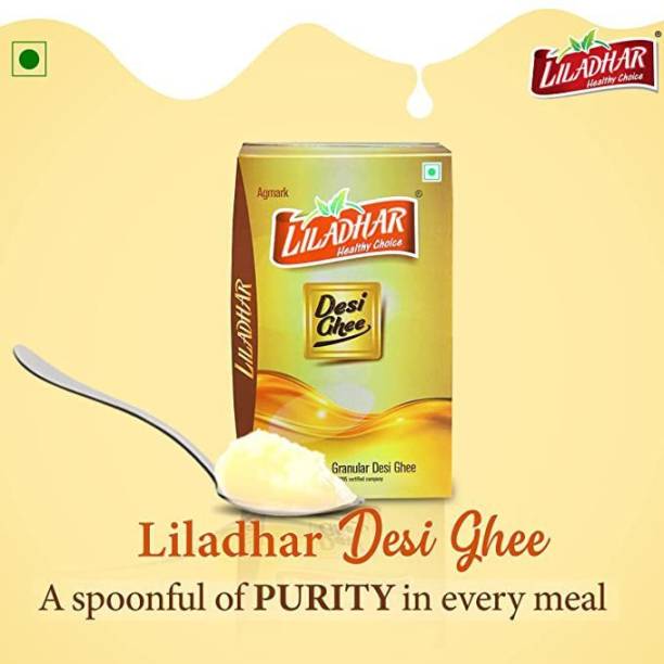 LILADHAR Desi Ghee with Rich Aroma | Boosts Immunity | Good Fats for Healthy Heart Ghee 500 ml Box