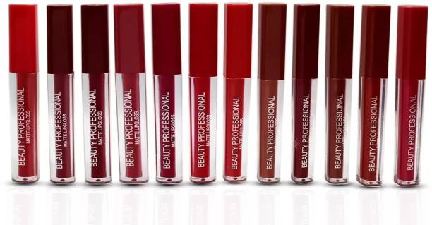Beauty Glazed Super stay matte ink bold lip color liquid lipstick combo pack of 12