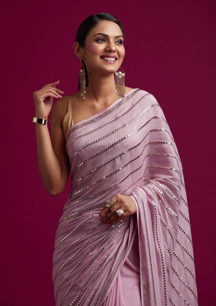 Embroidered Bollywood Cotton Silk Saree Price in India