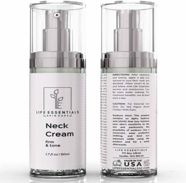 Life Essentials Skin Care Neck Firming and Tightening Cream for Sagging Skin &amp; Wrinkles CREAM Wrinkle Eye & Face Eraser