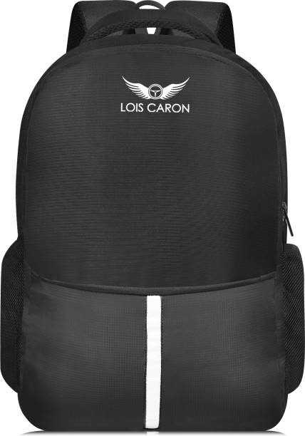 LOIS CARON LCB-13 BLACK COLOR LAPTOP BACKPACK HI STORAGE 30 L Laptop Backpack