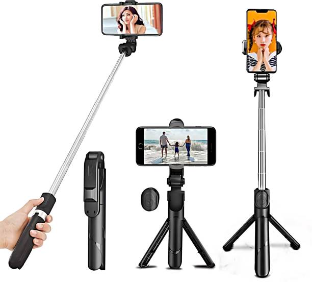 NAFA Portable Selfie Stick Tripod with Bluetooth Remote (Multipurpose) Tripod