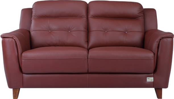 Durian Patrick 2 Seater Brick Red Sofa Leather 2 Seater  Sofa