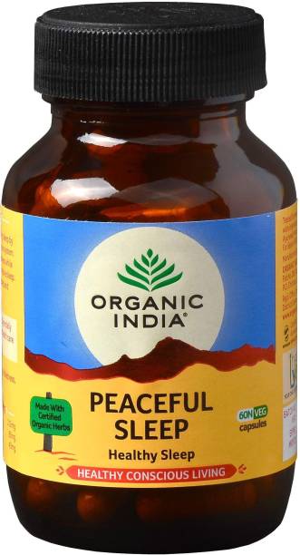 ORGANIC INDIA Peacefull Sleep 60 Capsules Bottle