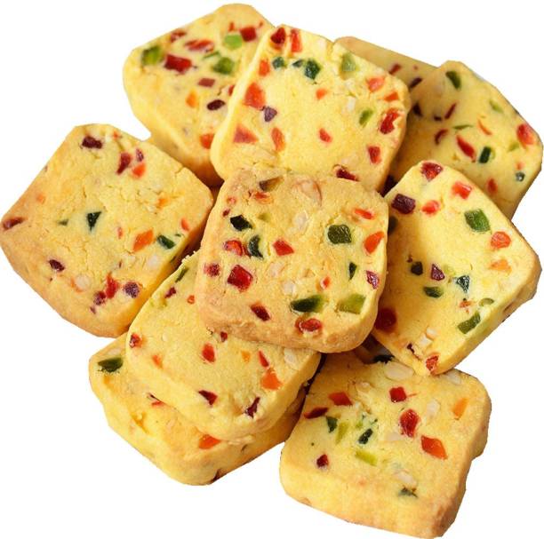 INTROVEJ Kashmiri Fruit Biscuits 300gm in Pet jar Cookies