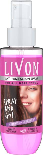 LIVON Hair Serum Spray for Women & Men, Smooth, Frizz free & Glossy Hair on the go