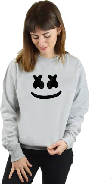 MOSAJC Full Sleeve Printed Women Sweatshirt