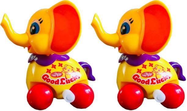 Amazing 2 pcs Key Winding Elephant Toy for Kids/ baby Toy Animal Vehicle Toys