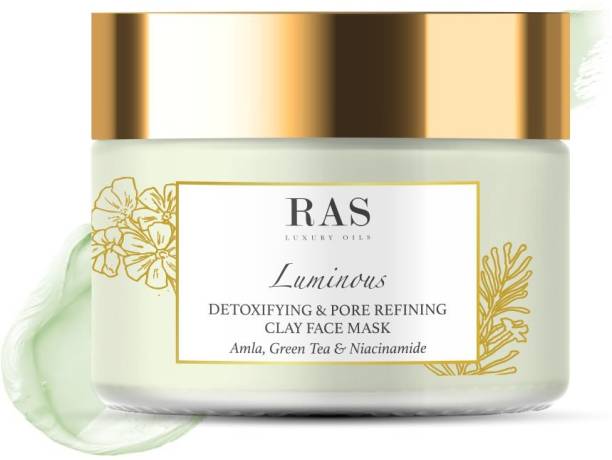 RAS Luxury Oils Luminous Detoxifying Pore Refining Clay Face Mask, 50gms