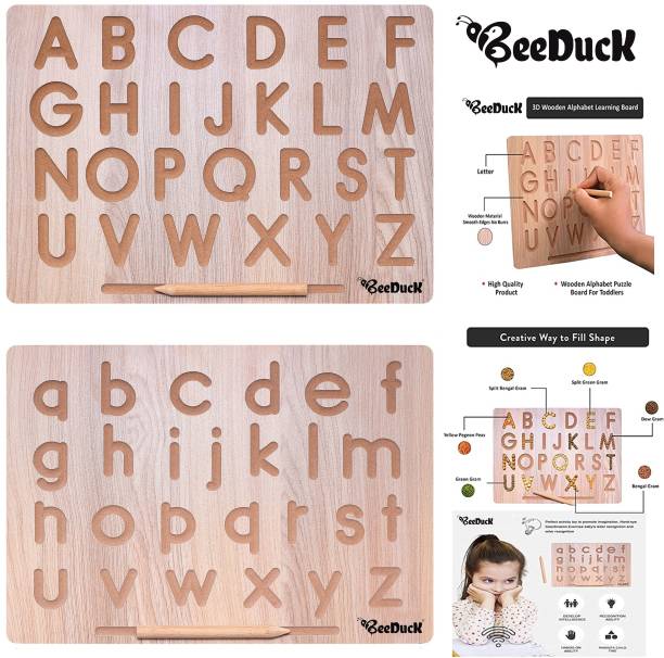 BeeDuck English Capital & Small Alphabet Board | Teach Your Child About English Alphabet