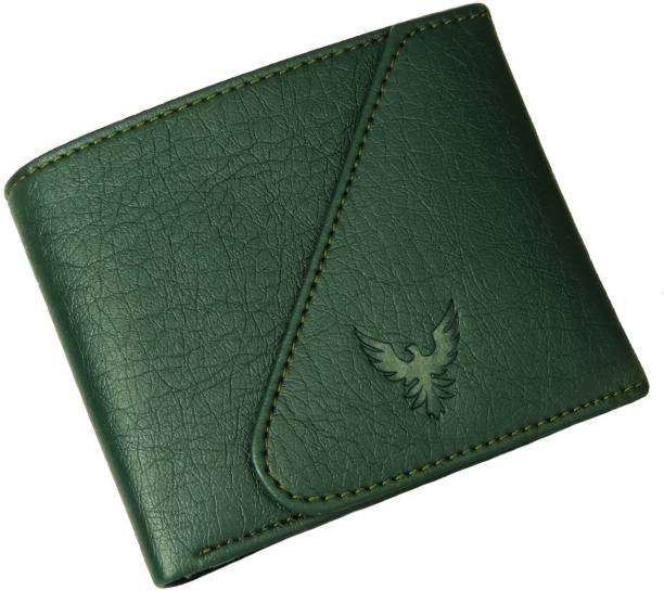 GOLDALPHA Men Casual Green Artificial Leather Wallet