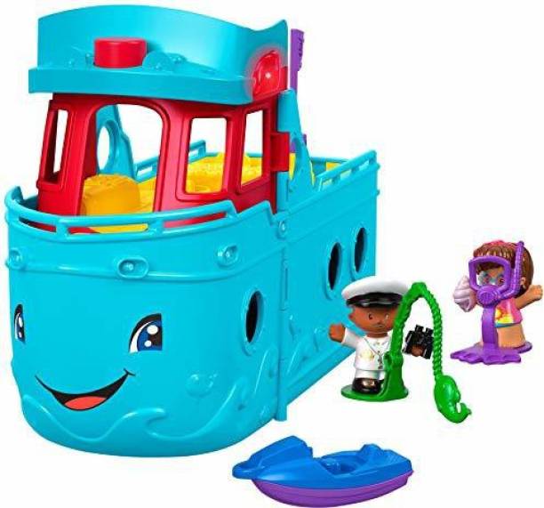 FISHER-PRICE Little People Travel Together Friend Ship, 2-in-1 Toddler Playset