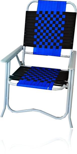 CREMPIRE Magic Foldable Stripe Chair Portable Relax Chair with Durable Folding Frame Metal Outdoor Chair