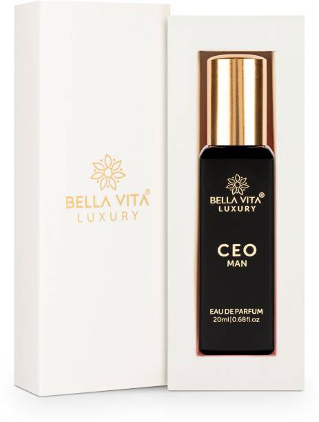 Bella vita organic CEO MAN Eau De Parfum For Men, Long Lasting Notes of Tonka, Agarwood & Ambergris Eau de Parfum  -  20 ml