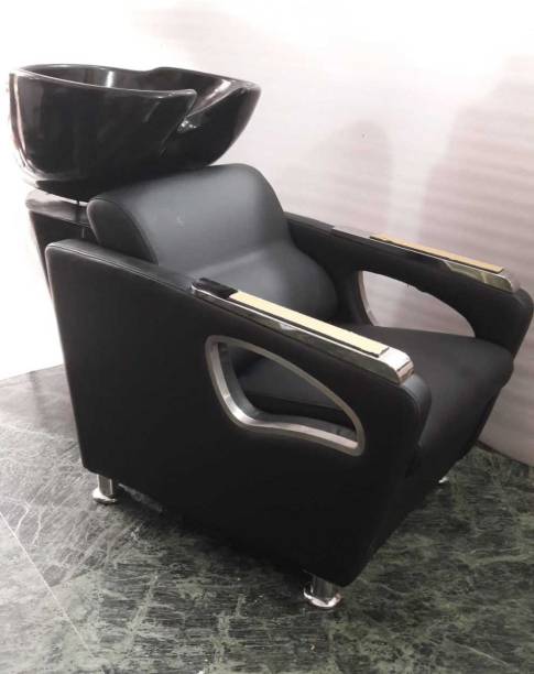 RNinteriors MAYUR HANDLE BLACK SHAMPOO STATION Shampoo Chair