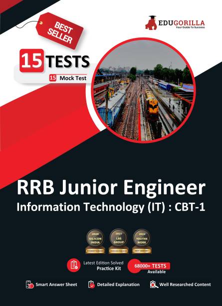 RRB Jr. Engineer Information Technology (IT) CBT-1 2021 15 Mock Tests Latest Edition Practice Kit  - 15 Full-length Mock Tests (1500+ Solved Questions) | Free Access to Online Tests