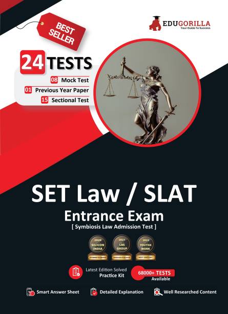 SET Law/SLAT Entrance Exam | Symbiosis Law Admission Test  - Symbiosis Law Admission Test | 8 Mock Tests + 15 Sectional Tests + 1 Previous Year Paper | Free Access to Online Tests