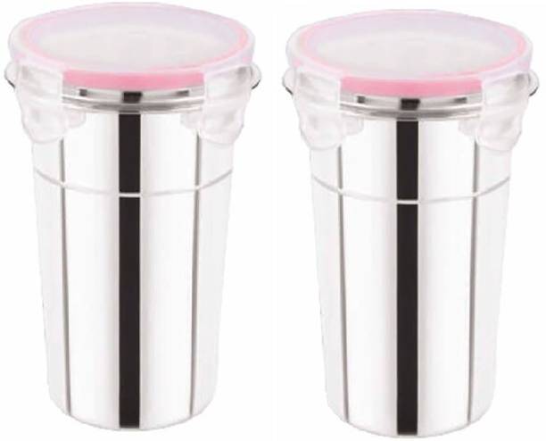 Sygnius Stainless Steel Tumbler with Air Tight Lid Seal Lock Leak Proof Tumbler 2pc 600 ml Bottle