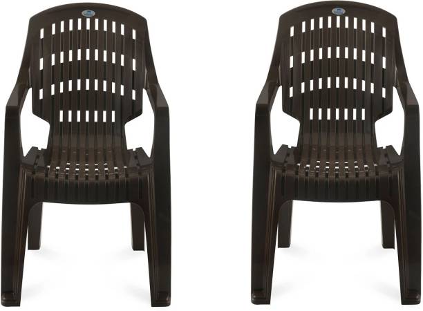 Nilkamal Nilkamal CHR 2230 Chair (Rattan Dark Beige) Plastic Outdoor Chair