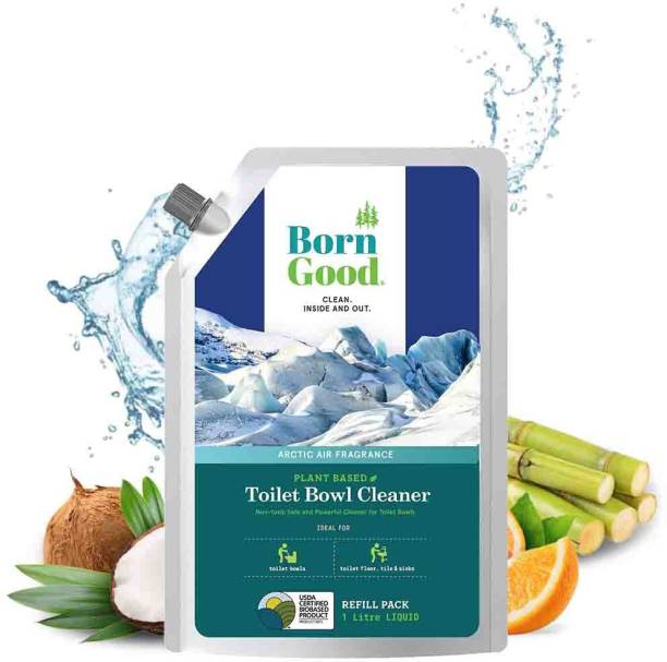Born Good Disinfectant Plant Based Liquid Toilet Bowl Cleaner ( 1000 ml) USDA Certified, Kills Germs Liquid Toilet Cleaner