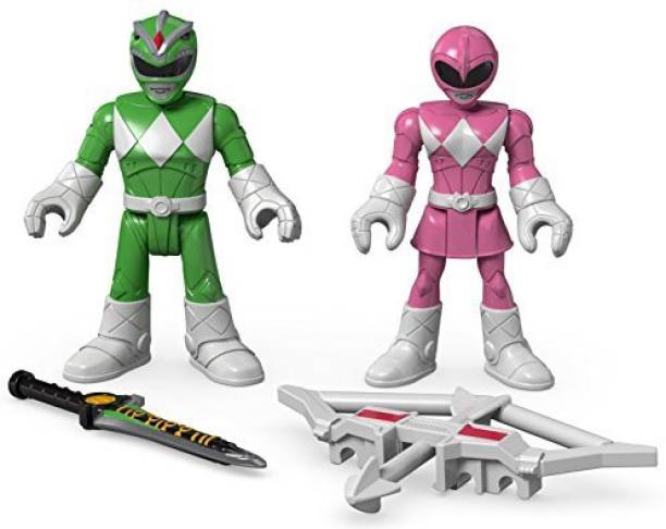 FISHER-PRICE Imaginext Power Rangers Green Ranger & Pink Ranger