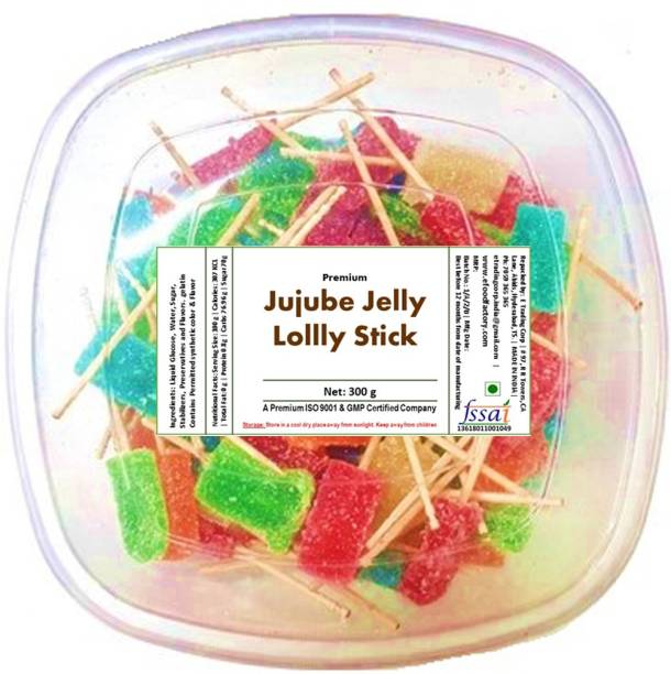 Veg E Wagon Jujube Jellly Lolly Stick Box 300 g Jelly Jelly Candy