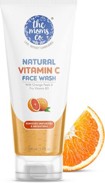 The Moms Co. Natural Vitamin C  Clean & Brighten Skin Oil Free Look Instant Glow Face Wash