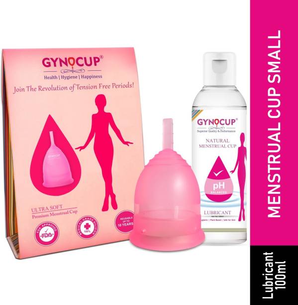 Gynocup Combo Menstrual Cup for Women - Small Size with Lubricant 100ml