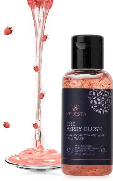 KELESTA The Berry Blush  With Vitamin C - Anti Aging & Glow Revealing - No Parabens, No Sulphate, No Silicon Face Wash