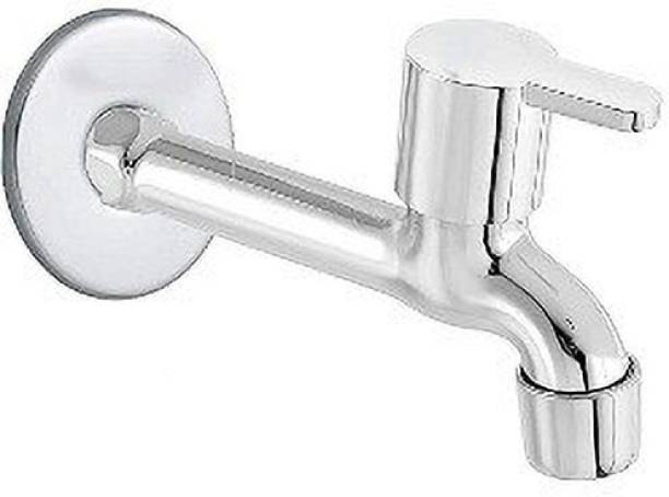 fastgear by fastgear Stainless Steel Long Body Tap with Wall Flange for Bathroom (Chrome Finish) Bib Tap Faucet