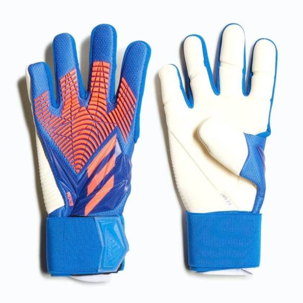 ADIDAS Unisex-Youth Pro Predator Glove Hi-Res Blue/Turbo/White 6 Goalkeeping Gloves