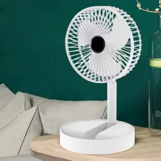 LACCO USB Table Fans Folding Rechargeable Fan LED Light And Multifunction USB Charging USB Table Fans Folding Rechargeable Fan LED Light And Multifunction USB Charging USB Fan, USB Air Cooler