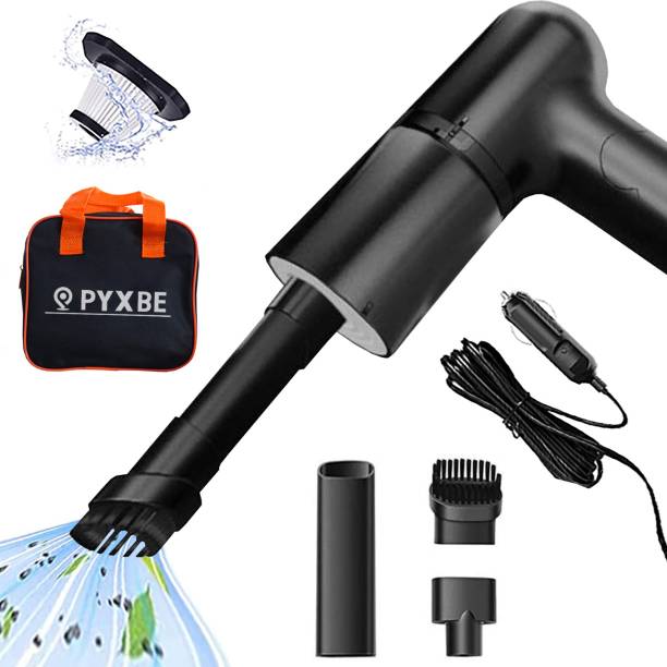PYXBE lastic Powerful Portable & High Power 12V Car Handheld Vacuum for Car Vacuum Car Vacuum Cleaner with 2 in 1 Mopping and Vacuum, Anti-Bacterial Cleaning, Reusable Dust Bag