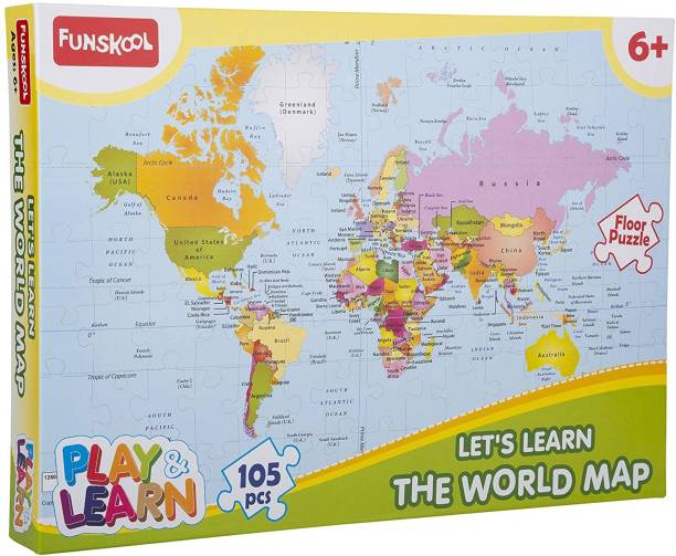 FUNSKOOL World Map Puzzles Educational Game