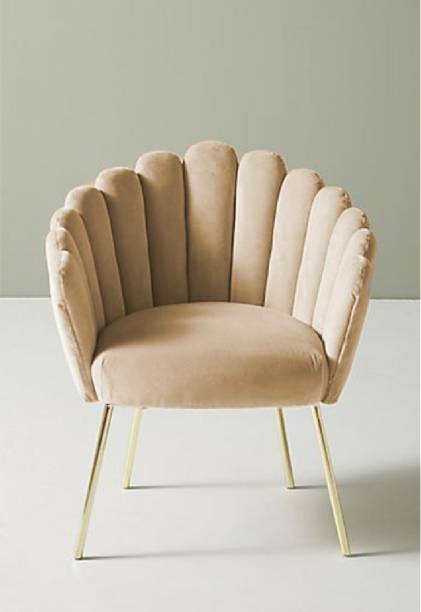 janzofurnitures Velvet Fabric Finger Sofa Chair Metal Legs Solid Wood Living Room Chair