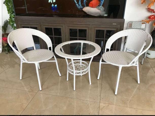Spyder Craft White Metal Table & Chair Set