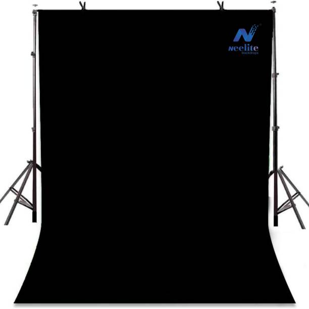 NEELITE 5X5 ft. Black Screen Background Backdrop for Photo Videos Photography Reflector