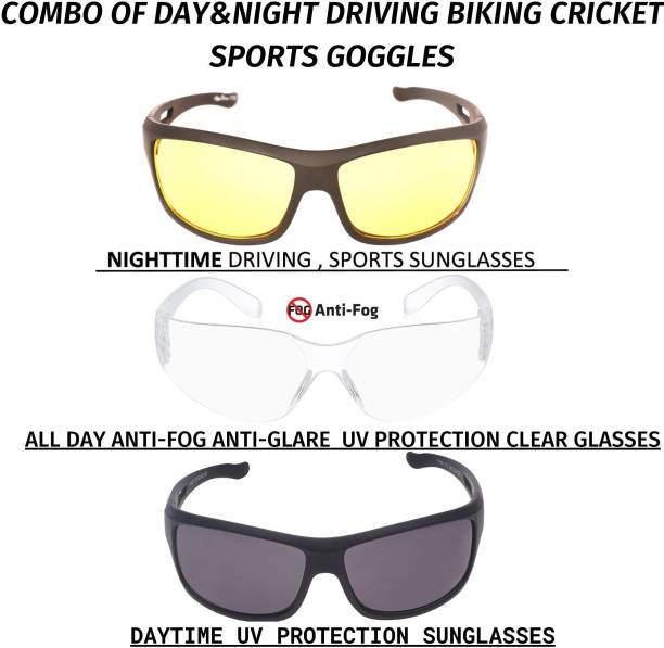 VAST COMBO3_ANTIFOG1_YK_BK_SPORTS Cricket Goggles