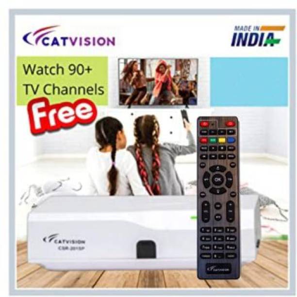 Catvision DD FreeDish MPEG2 SD CSR-201SP | Watch 90+ TV Channels | Media Streaming Device