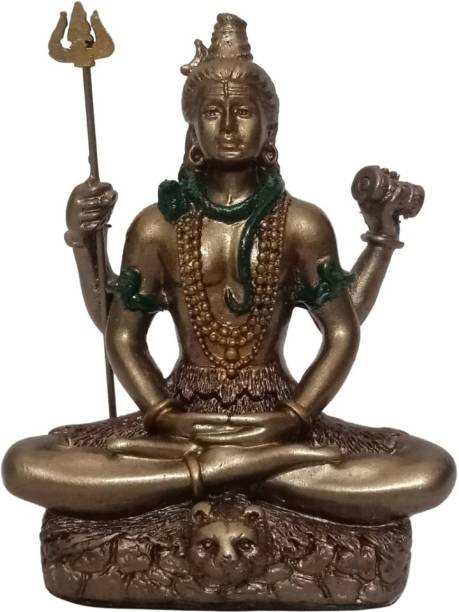 WoodyBox Shiva Decorative Showpiece  -  8.8 cm