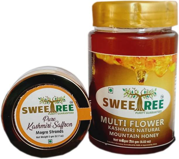 SweeTree 250 Gm Honey & 5 Gm Kashmiri Saffron