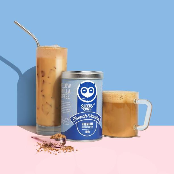 Sleepy Owl Premium Instant Coffee - French Vanilla | 100% Arabica Instant Coffee